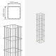 Gabionensäule Standard 22cm x 22cm Verzinkt