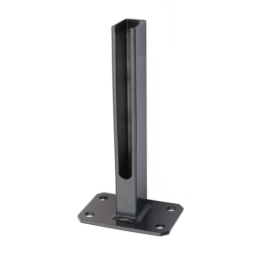 Schmale Fußplatte in Anthrazit 100/150/8 mm – Ihre Montagefußplatte für den perfekten Halt Schmale Fußplatte in Anthrazit 100/150/8 mm – Ihre Montagefußplatte für den perfekten Halt